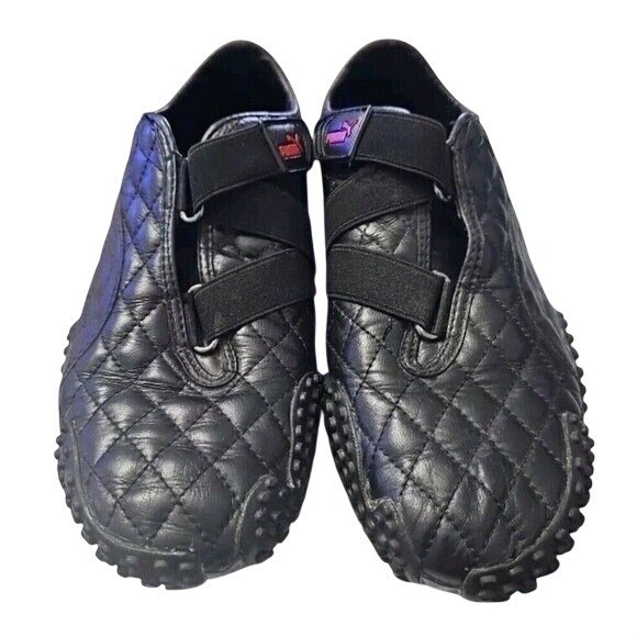 Puma Mostro Triple Black Spiked Retro Athletic Shoes Rare Size US 9W Men US 7.5